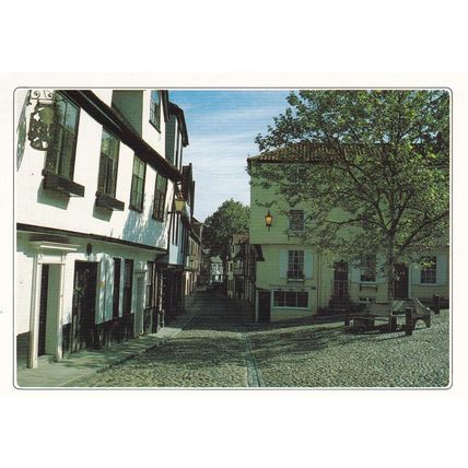 Elm Hill Norwich Postcard posted 1991 VGC