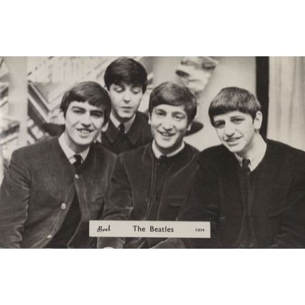 The Beatles CS124 Brel Vintage Real Photo Postcard