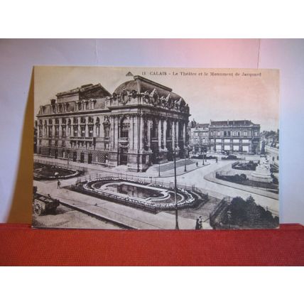 THE THEATRE, CALAIS, France unused antique postcard. #