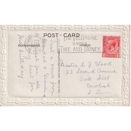 Vintage GB Birthday Card 1932 - Many Happy Returns