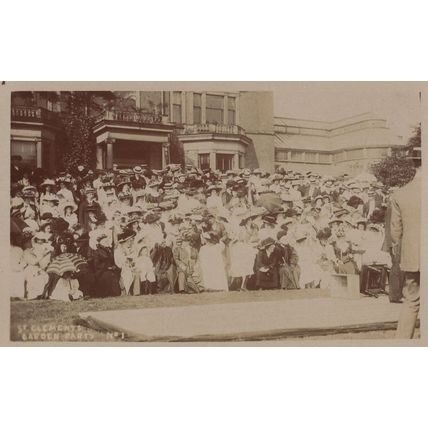 St Clements Garden Party YMCA Lancashire Antique RPC Postcard