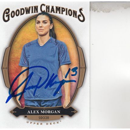 ALEX MORGAN 2020 AUTOGRAPHED USA OLYMPIC GOLD MEDAL SOCCER TEAM CHAMPION PLAYER