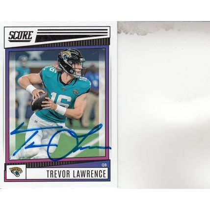 TREVOR LAWRENCE 2022 AUTOGRAPHED JACKSONVILLE JAGUARS ALL-PRO QUARTERBACK CARD