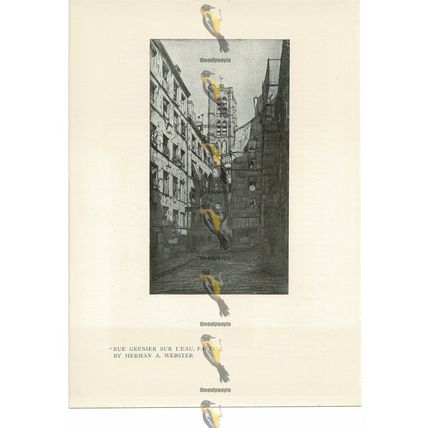 Rue Grenier Sur L'eau, Paris, Herman Webster, Book Illustration (Print) , c1910