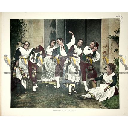 Sorrento, Tarrantella, Italy, Book Illustration (Print), 1899