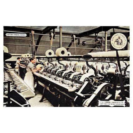 ptc7344 - Lancs - "Combing Out " at Barlow & Jones, Manchester - print 6x4