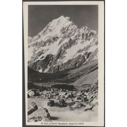 Mount Cook, Southern Alps, c.1950 - RP Postcard