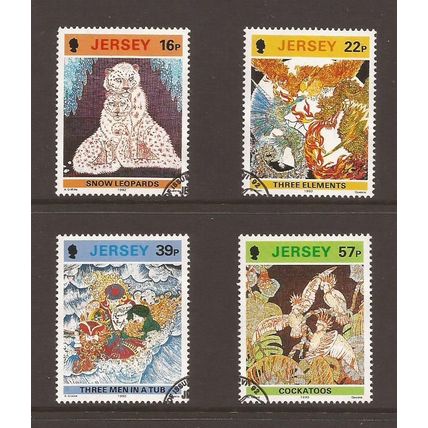 1992 Jersey, Batik Designs, Fine Used Set of Stamps SG 587-90 #2