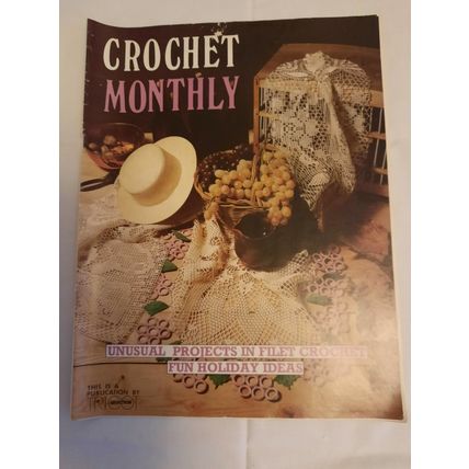 Vintage 1980'S Crochet Monthly Magazines 63-68-70-85