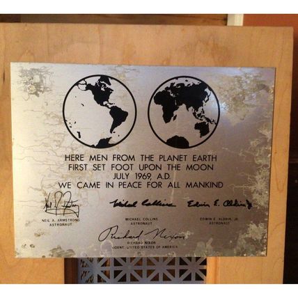 Astronaut Replica Plaque from 1969 Brand New Great Collectible