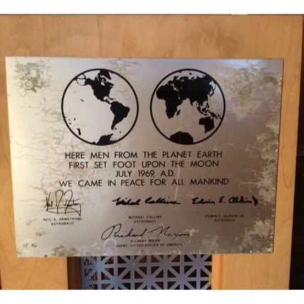 Astronaut Replica Plaque from 1969 Brand New Great Collectible