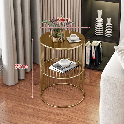 Luxury Modern Coffee Table Made of Iron and Marble
