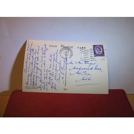 CARTING THE HARVEST used postcard by J Salmon 1966 pm =