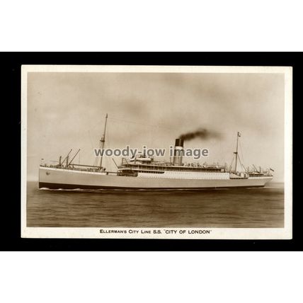 LS2309 - Ellerman City Line Liner - City of London - postcard