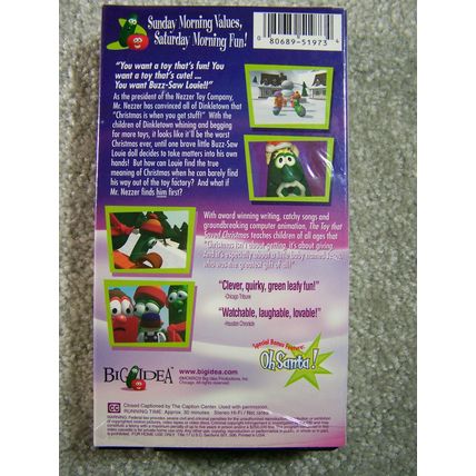 VeggieTales - The Toy That Saved Christmas - VHS cassette