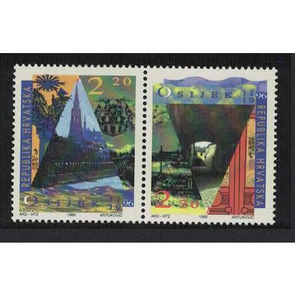 Croatia First Written Reference to Osijek 2v 1996 MNH SG#476-477