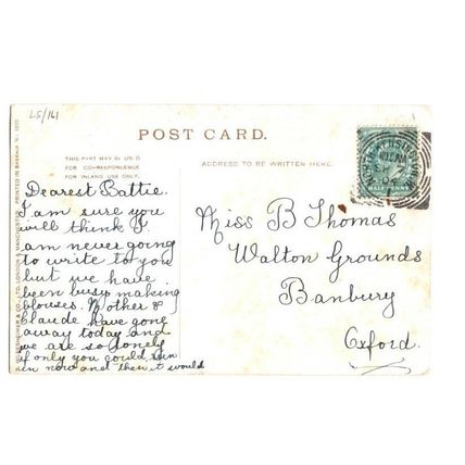 ROTTEN ROW Horses Carriages & People Postmark NORTH KENSINGTON Sq Circle 1904