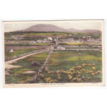 Village and Moelfra Talybont Postcard Merionethshire Wales TY43