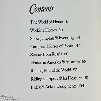 Anne Alcock - The Love Of Horses Hardcover Book