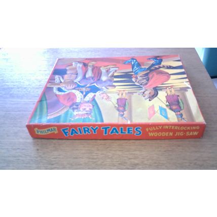 FAIRY TALES Wooden Jig-Saw Puzzle (30 Pieces) Philmar - VINTAGE