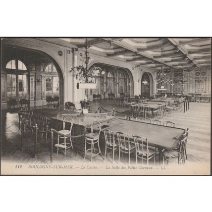 La Salle des Petits Chevaux, Le Casino, Boulogne-sur-Mer, c.1910 - Lévy CPA