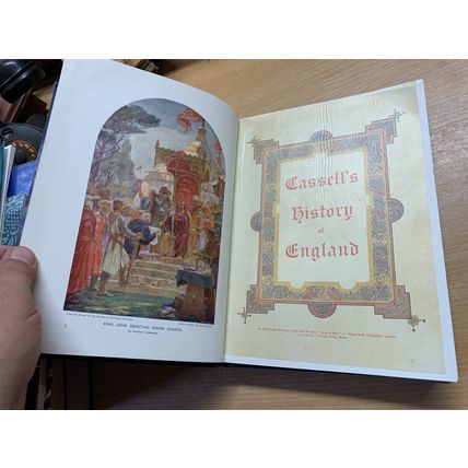 c1900s CASSELL'S HISTORY OF ENGLAND VOLUME 1 ILLUSTRATED 1.6kg HB BOOK (P8)