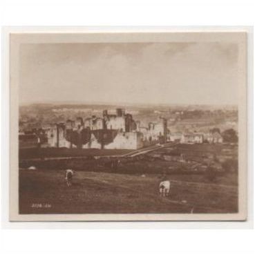 N Yorkshire, Middleham Castle. Old Valentine's RP photograph snapshot
