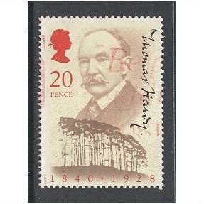 150th Birth Anniversary of Thomas Hardy (author) stamp.Fine Used.sortedb