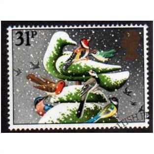 Great Britain 1983 Christmas 31p Dove Hedge Sculpture Used 2 SG 1235 Sc 1035