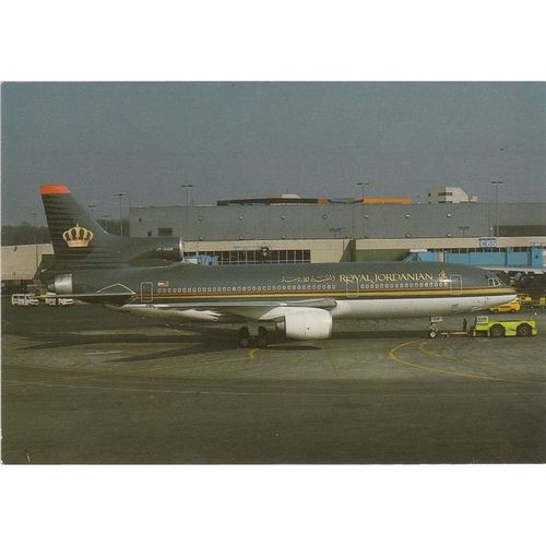 Royal Jordanian Lockheed L1011 500 Tristar Aircraft Postcard (A15907)