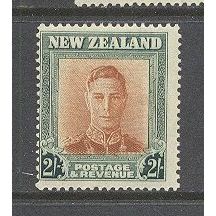 NewZealand.SG688 2sKing George VI (Brown-Orange and Green).Mounted Mint.Nov15a