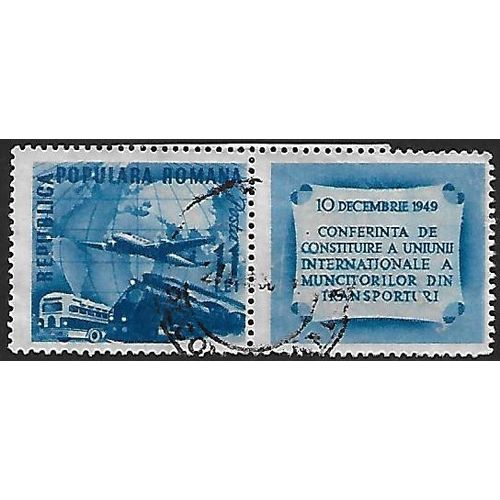 Mi 1193 A Zf: 11 L. blue International Congress of Transport Unions, perf. 13½