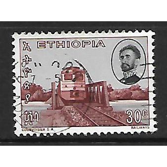 ETHIOPIA 1965 30c DIESEL LOCOMOTIVE SG 617 FINE USED#