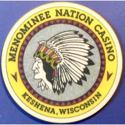 Menominee Nation. $1 Casino Chip. Keshena, WI. X94.