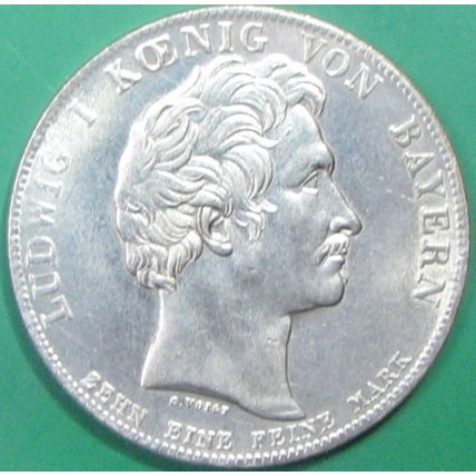1827 Ludwig I, Germany. Challenge Coin, Souvenir. REPLICA. 44a.