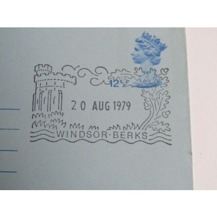 GB Aerogram Air Letter 1979 AP28 - 12 1/2p Machin FDI Pmk Windsor Berk e40