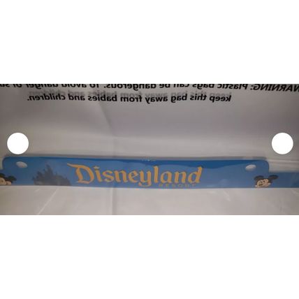 DISNEY PARKS DISNEYLAND RESORT CLASSIC STYLE BLUE LICENSE PLATE FRAME HOLDER~NEW