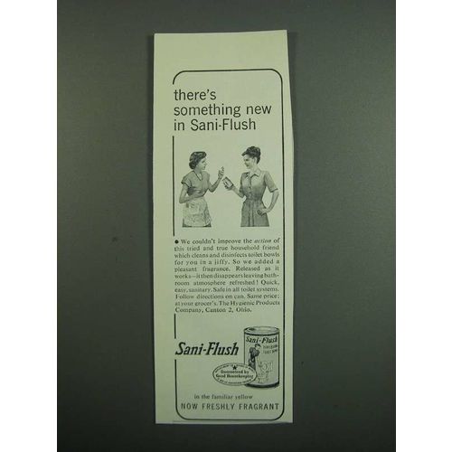 1950 Sani-Flush Cleanser Ad - There's Something New