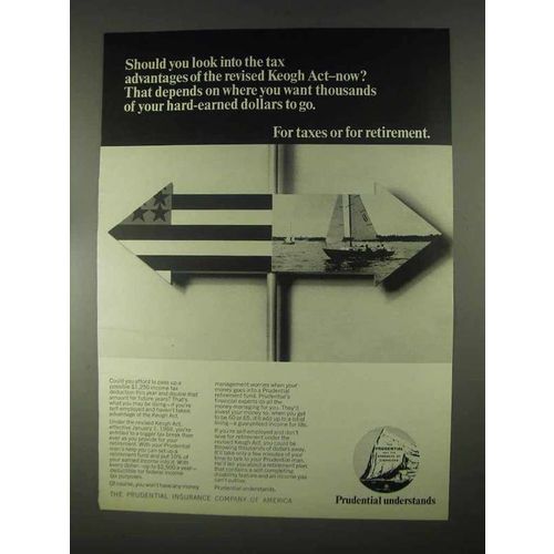 1967 Prudential Insurance Ad - Revised Keogh Act