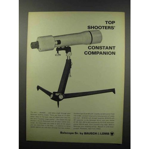 1968 Bausch & Lomb Balscope Spotting Scope Ad