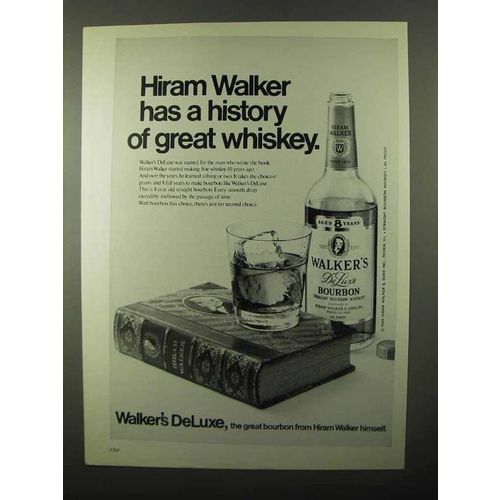 1971 Walker's De Luxe Bourbon Ad - History of Great