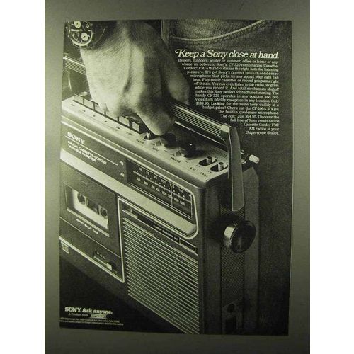 1973 Sony CF-320 FM/AM Cassette-Corder Ad