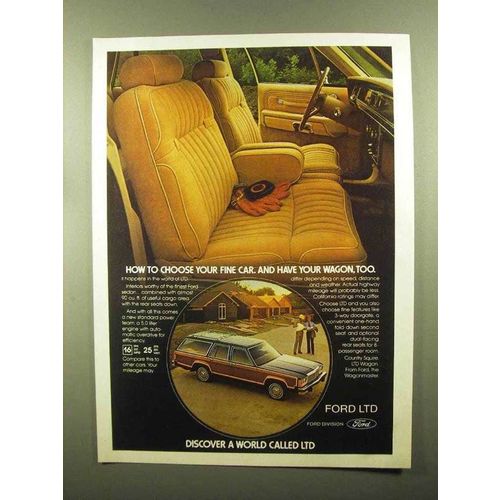 1980 Ford LTD Wagon Ad - Choose Your Fine Car