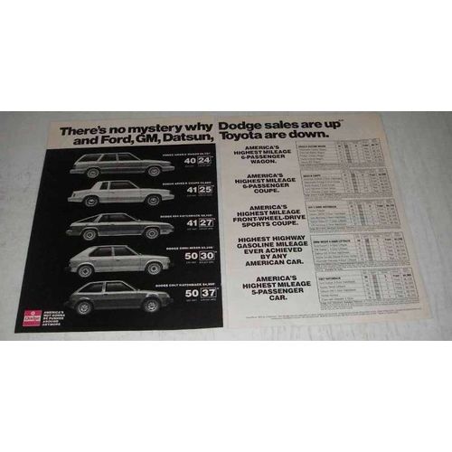 1980 Dodge Ad - Aires-K Wagon, Coupe, 024 Hatchback