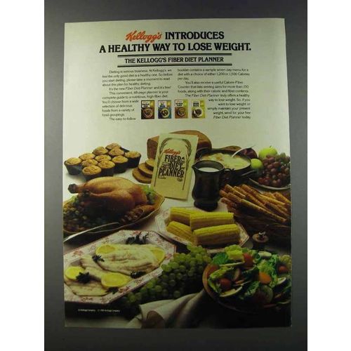 1981 Kellogg's Bran Cereal Ad - Healthy Way Lose Weight