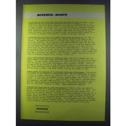 1981 Hughes Aircraft Ad - Radar and Radio