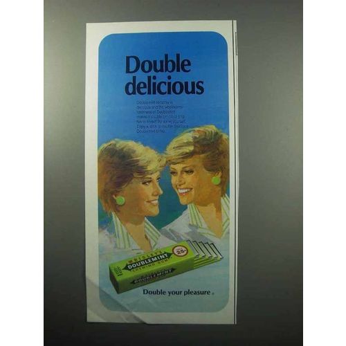 1987 Wrigley's Doublemint Chewing Gum Ad - Delicious