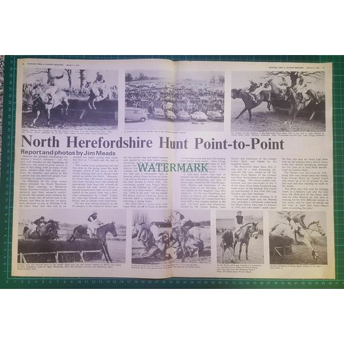 X1772) NORTH HEREFORDSHIRE HUNT Whitwick Sian Morgan Bill Bryan - 1974 Article