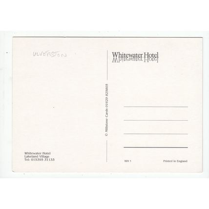 Whitewater Hotel Lakeland Village Newby Bridge Backbarrow Postcard Cumbria