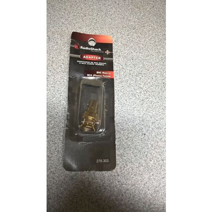 RadioShack Gold Series BNC Male to RCA (Phono) Female Adapter (278-303) 278-0303